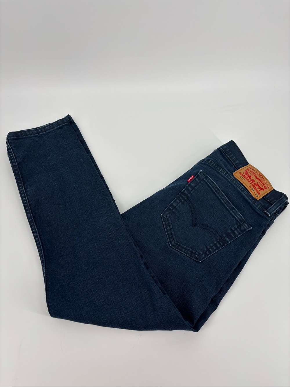 Levi's Men's Navy Slim Straight Jeans